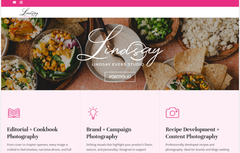 Lindsay Evers Studio Screen shot of Lindsay Evers homepage